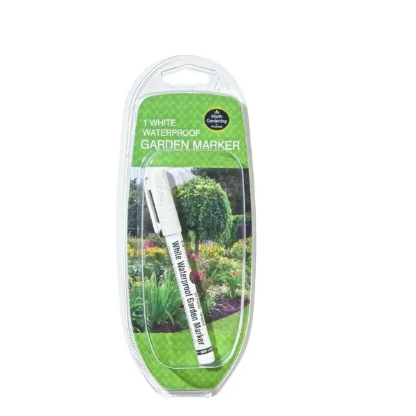 Marqueur Jardin Etanche Blanc